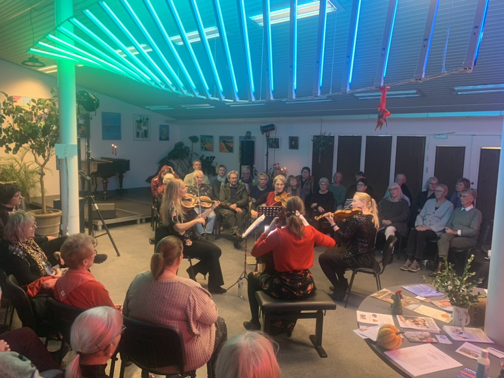 Quartet Lumi spiller julekoncert for et publikum